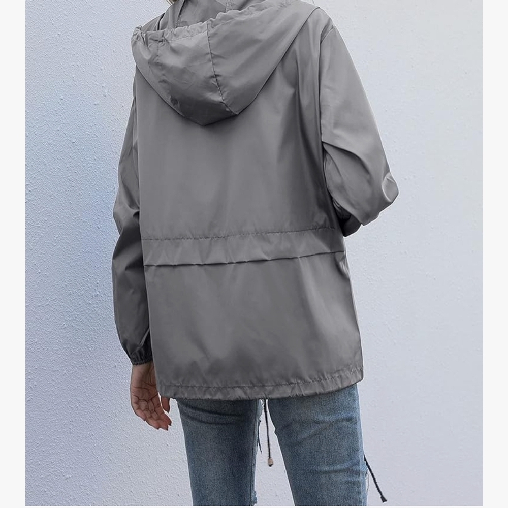 Women's Hooded Utility Jacket in Gray - Picture 2 of 7